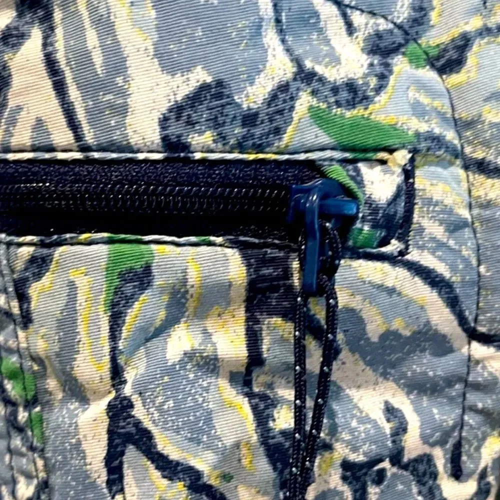 Patagonia Board‎ Shorts With Zip Pocket Blue Green Tropical Leaf Size 36